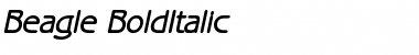 Download Beagle BoldItalic Font Title Preview