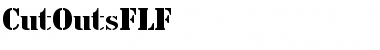 Download CutOutsFLF Regular Font Title Preview