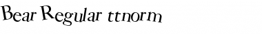 Download Bear Regular Font Title Preview