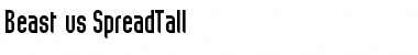 Download Beast vs SpreadTall Regular Font Title Preview