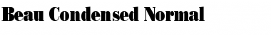 Download Beau Condensed Normal Font Title Preview