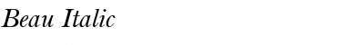 Download Beau Italic Font Title Preview