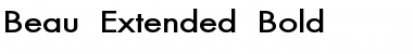 Download Beau-Extended Bold Font Title Preview