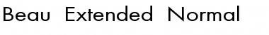 Download Beau-Extended Normal Font Title Preview