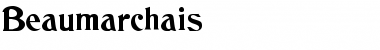 Download Beaumarchais Regular Font Title Preview