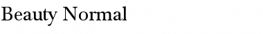 Download Beauty Normal Font Title Preview