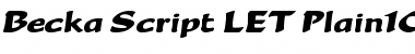 Download Becka Script LET Plain Font Title Preview