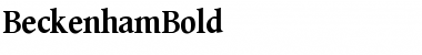 Download BeckenhamBold Roman Font Title Preview