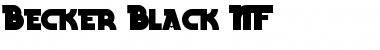 Download Becker Black NF Regular Font Title Preview