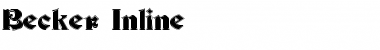 Download Becker Inline Regular Font Title Preview