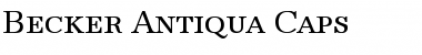 Download Becker Antiqua Caps Regular Font Title Preview