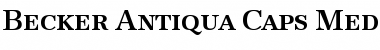 Download Becker Antiqua Caps Med Regular Font Title Preview