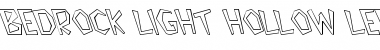 Download Bedrock-Light Hollow Lefty Regular Font Title Preview