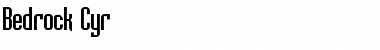 Download Bedrock-Cyr Regular Font Title Preview