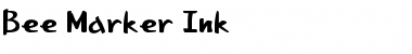 Download Bee Marker Ink Regular Font Title Preview