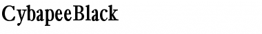 Download CybapeeBlack Regular Font Title Preview
