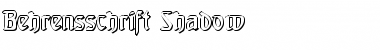 Download Behrensschrift Shadow Regular Font Title Preview