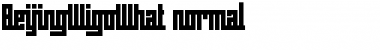 Download BeijingWigoWhat_normal Regular Font Title Preview