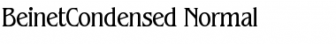 Download BeinetCondensed Normal Font Title Preview