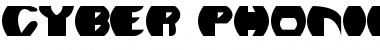 Download Cyber Phonic Regular Font Title Preview