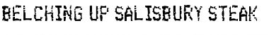 Download Belching Up Salisbury Steak Regular Font Title Preview