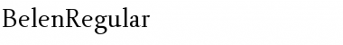 Download BelenRegular Regular Font Title Preview