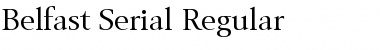 Download Belfast-Serial Regular Font Title Preview