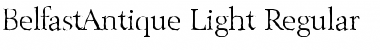 Download BelfastAntique-Light Regular Font Title Preview