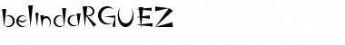 Download belindaRGUEZ Regular Font Title Preview