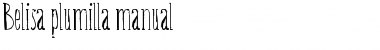 Download Belisa plumilla manual Regular Font Title Preview