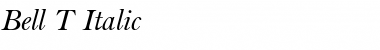 Download Bell T Italic Font Title Preview