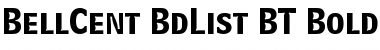 Download BellCent BdList BT Bold Listing Font Title Preview