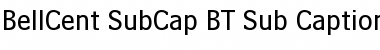 Download BellCent SubCap BT Sub-Caption Font Title Preview