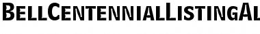 Download BellCentennialListingAlternate Bold Font Title Preview