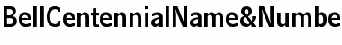 Download BellCentennialName&Number Roman Font Title Preview