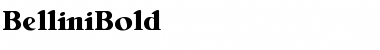 Download BelliniBold Regular Font Title Preview