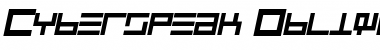 Download Cyberspeak Oblique Font Title Preview