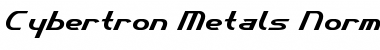 Download Cybertron Metals Normal Font Title Preview