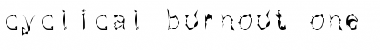 Download cyclical burnout one normailty Font Title Preview