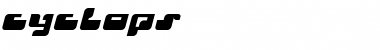 Download Cyclops Regular Font Title Preview