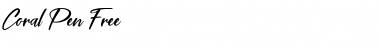 Download Coral Pen Regular Font Title Preview