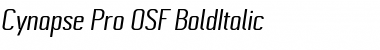 Download Cynapse Pro OSF BoldItalic Font Title Preview