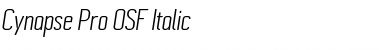 Download Cynapse Pro OSF Italic Font Title Preview