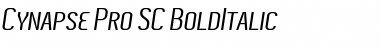 Download Cynapse Pro SC BoldItalic Font Title Preview