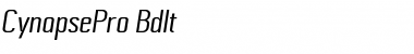 Download Cynapse Pro Bold Italic Font Title Preview