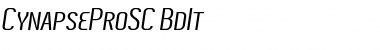 Download Cynapse Pro SC Bold Italic Font Title Preview