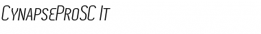 Download Cynapse Pro SC Italic Font Title Preview