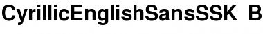 Download CyrillicEnglishSansSSK Bold Font Title Preview