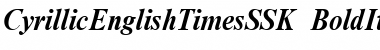 Download CyrillicEnglishTimesSSK BoldItalic Font Title Preview