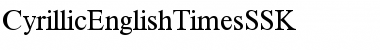 Download CyrillicEnglishTimesSSK Regular Font Title Preview